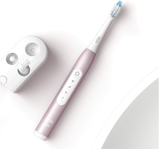 Oral-B Pulsonic Slim Luxe 4900 Twin Pack Electric Toothbrush with Timer Rose Gold / Matte Black