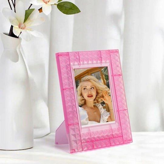 Transparent Pink Support Frame for Photos Fuji Fujifilm Instax Mini 99 40 12 11 9 7 Liplay Evo
