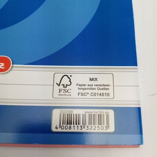 Herlitz Carnet Cu dungi Albastru