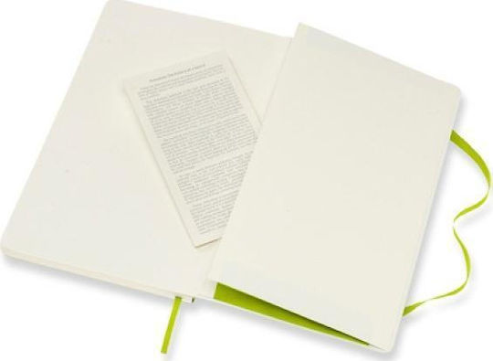 Moleskine 13x21 Caiet Jurnal Bullet 120 Foi cu Copertă Dură Cauciuc și Suport pentru Pixuri Verde
