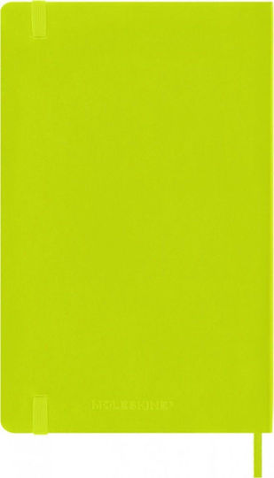 Moleskine 13x21 Caiet Jurnal Bullet 120 Foi cu Copertă Dură Cauciuc și Suport pentru Pixuri Verde