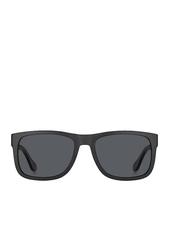 Tommy Hilfiger Men's Sunglasses with Black Plastic Frame and Black Lens TH1556/N/S 08A/IR