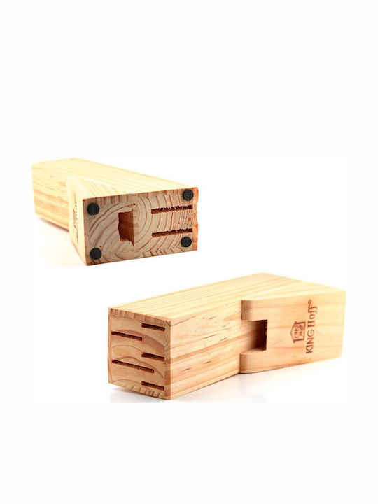 KING Hoff Set Cuțite cu Suport din Oțel Inoxidabil 20.32cm 7buc