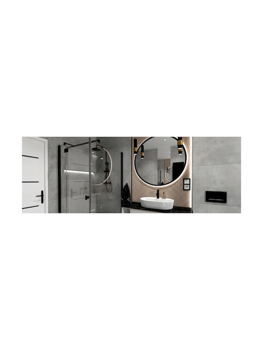 Omnires Built-in Mixer & Shower Head Set for Shower Black