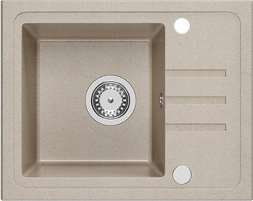 Drop-In Мивка от Синтетичен Гранит със смесител Ш55xД44см Бежов