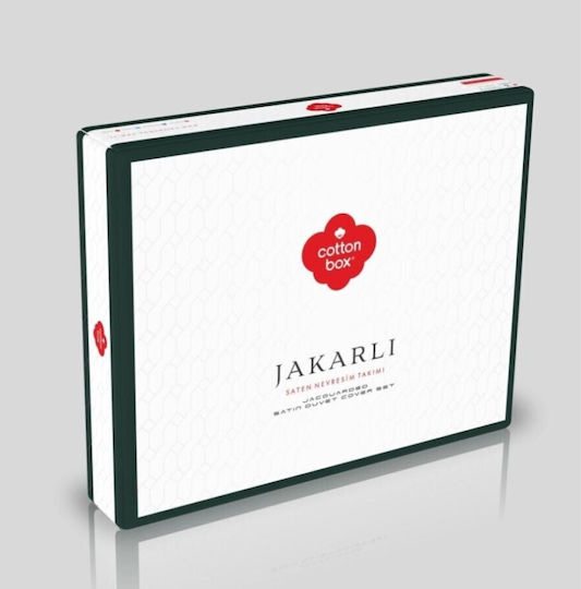 Cotton Box Set Double 200x220 Albastru Petrol