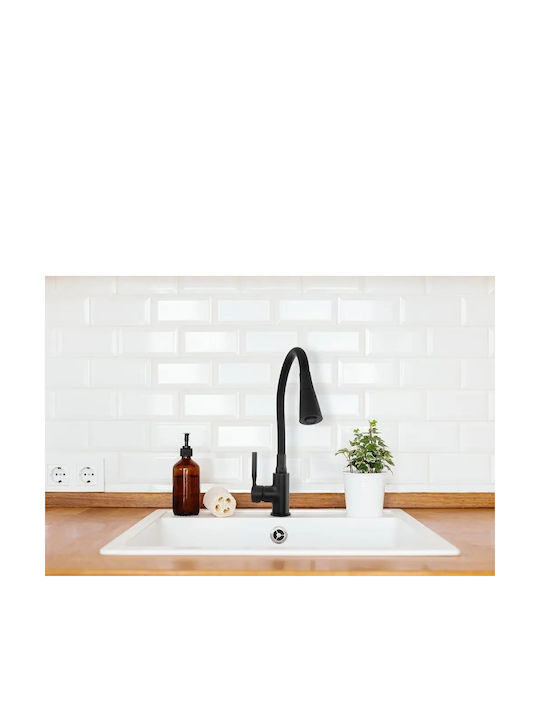 Invena Kitchen Faucet Counter Black