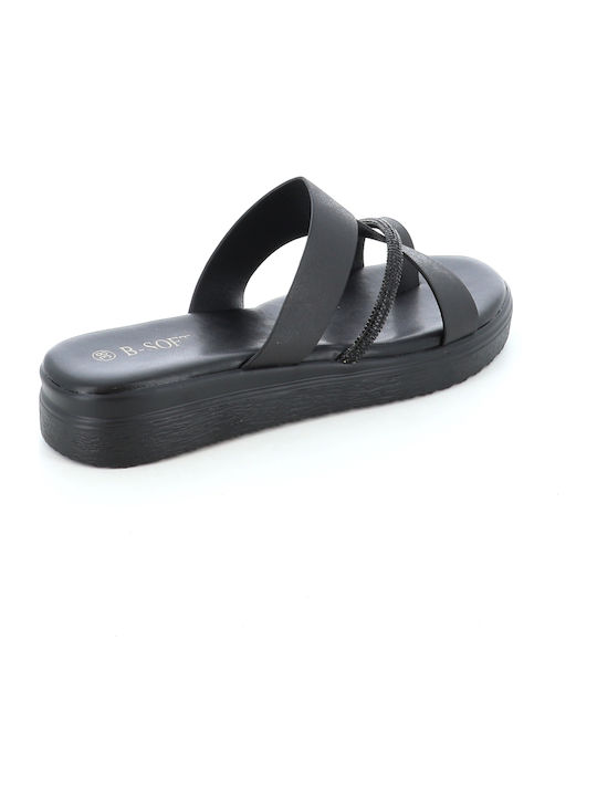 Γυναικεία Σανδάλια Flatforms Μαύρα