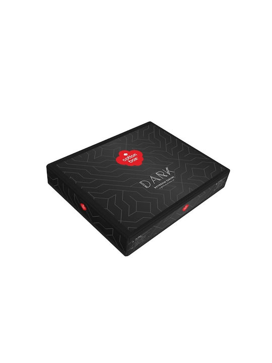 Cotton Box Set Husă de Pilotă Bumbac Dublă cu 2 Fețe de Pernă & 1 Cearsaf 200x220 Negru
