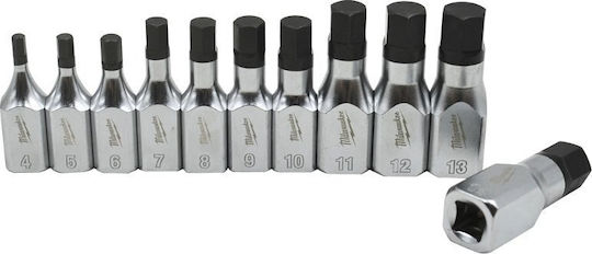 Hikoki Hexagon Sockets with Frame Host 3/8" HEX Set 11 Pieces