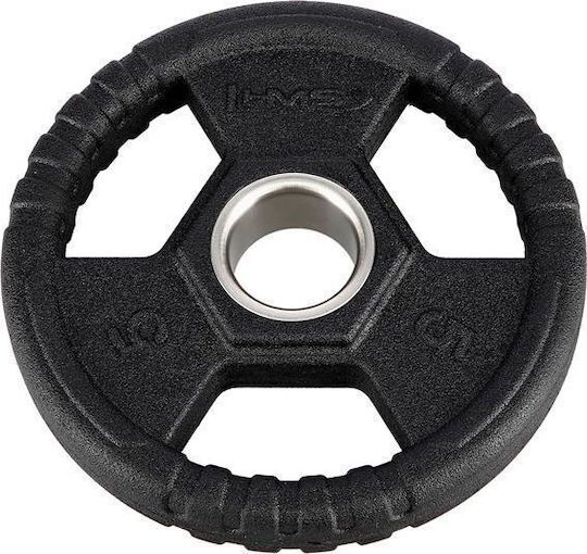 Abisal Scheibenset Olympischen Typs Gummierte 1 x 5kg Φ50mm mit Griffen