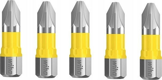 Комплект Y накрайници 25 мм 1/4'' PZ2 кутия 5 броя