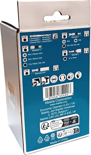 Makita Gemischter Schraubendreher-Satz 31-tlg Xgt