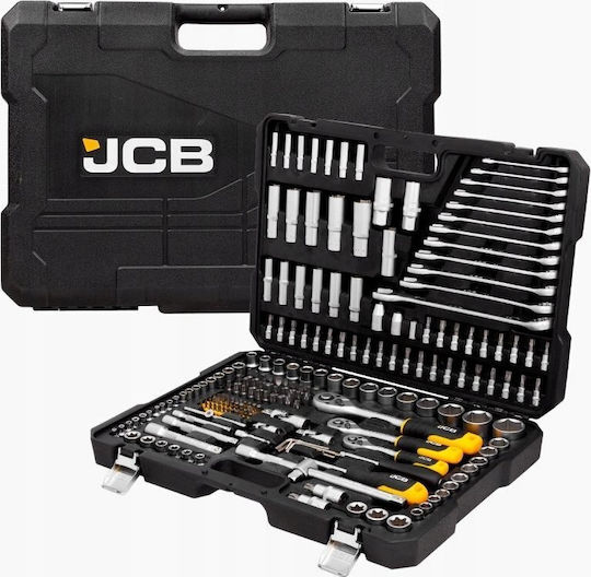 JCB Hexagon Sockets with Frame Host 1/2" 3/8" 1/4" Diameter 1/2" 3/8" 1/4"