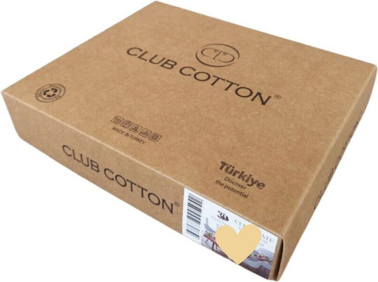 Cotton Club Set Husă de Pilotă Bumbac Dublă cu 2 Fețe de Pernă & 1 Cearsaf 200x220 Multicolor
