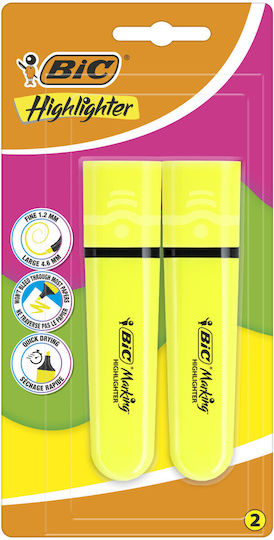 BIC Marking Textmarker Gelb 2Stück