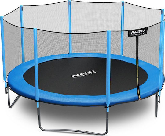 NEO Sport Trampolin Draußen Durchmesser 404cm mit Netz & Leiter