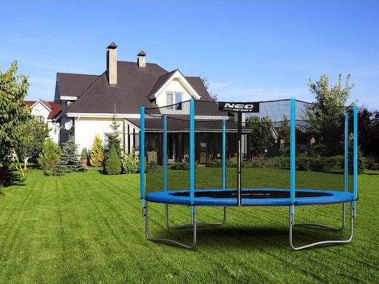 NEO Sport Trampolin Draußen Durchmesser 404cm mit Netz & Leiter