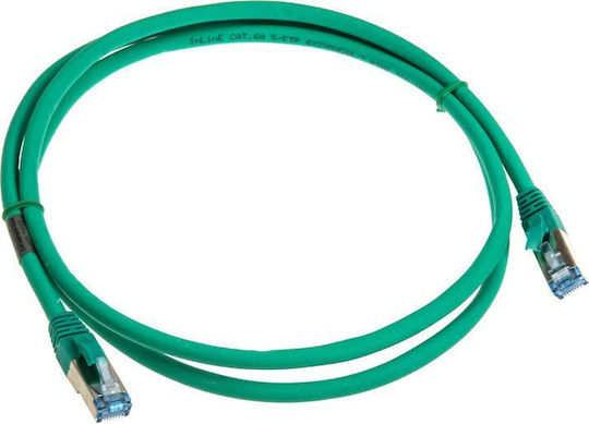 InLine S/FTP Cat.6 (Gigabit) Καλώδιο Δικτύου Ethernet 1.5m Πράσινο