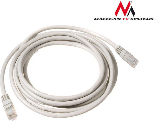 Maclean Energy U/UTP Cat.5e Кабел за Ethernet мрежа 5м Сив 1бр