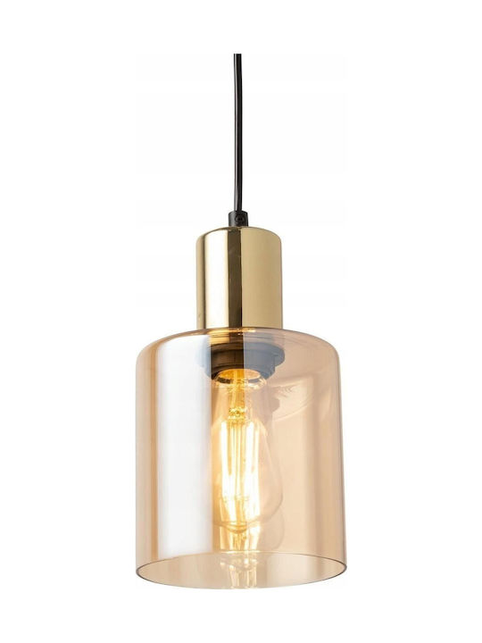 TK Lighting Κρεμαστό Φωτιστικό Χρυσό με Ντουί E27