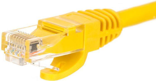 Netrack U/UTP Cat.6 Ethernet Network Cable 0.25m Yellow 1pcs