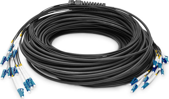 Digitus Καλώδιο Οπτικής Ίνας LC/UPC-LC/UPC χωρίς ακροδέκτες 100m Μαύρο