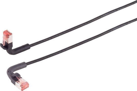 Lanview U/FTP (STP) Cat.6a Ethernet Network Cable 0.25m Black 1pcs