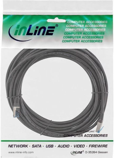 InLine S/FTP Cat.6a (Gigabit) Network Cable Ethernet Outdoor 20m Black