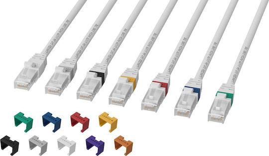 Lanview U/UTP Kat.6a Ethernet Netzwerkkabel 0.5m Weiß