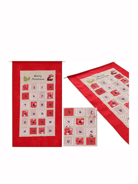 Saska Garden Countdown Calendar 56x87cm Red