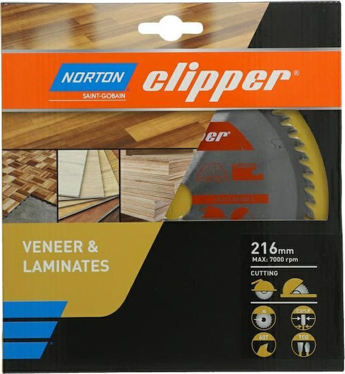 Norton Δίσκος Κοπής Ξύλου 216mm