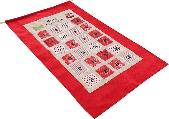 Ημερολόγιο Αντίστροφης Μέτρησης Saska Garden 56x87cm Κόκκινο