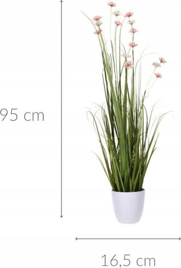 Home Styling Collection Τεχνητό Λουλούδι Γλάστρα Αγριολούλουδα 95 Cm