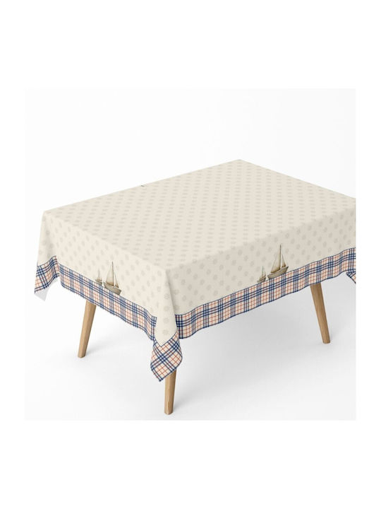 Cotton Club Τραπεζομάντηλο Βαμβακερό Μπλε 140x180εκ.