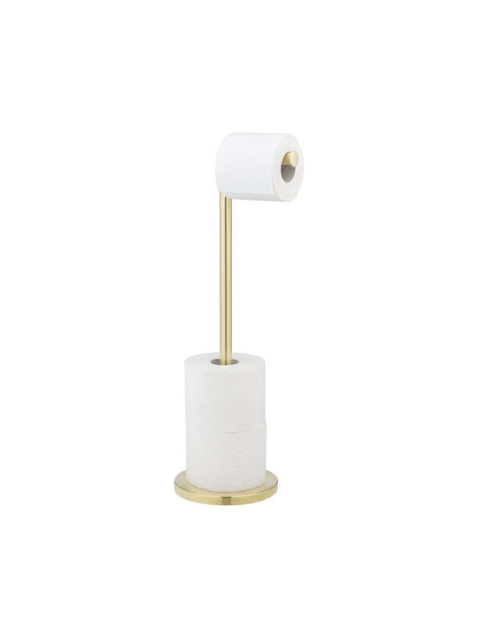 Wenko Floor Bathroom Paper Holder Metallic Gold