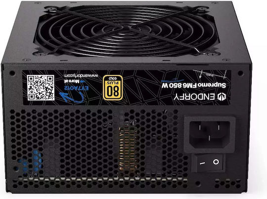 Endorfy Supremo FM6 850W Black Computer Power Supply Full Modular 80 Plus Gold