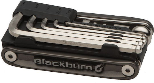 Blackburn Wayside Multi-tool Pocket Wrench 19 Functions Graphite Bbn-7068161