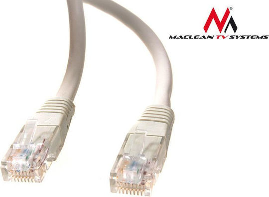 Maclean Energy U/UTP Cat.5e (Gigabit) Мрежов Кабел Ethernet 10м Сив