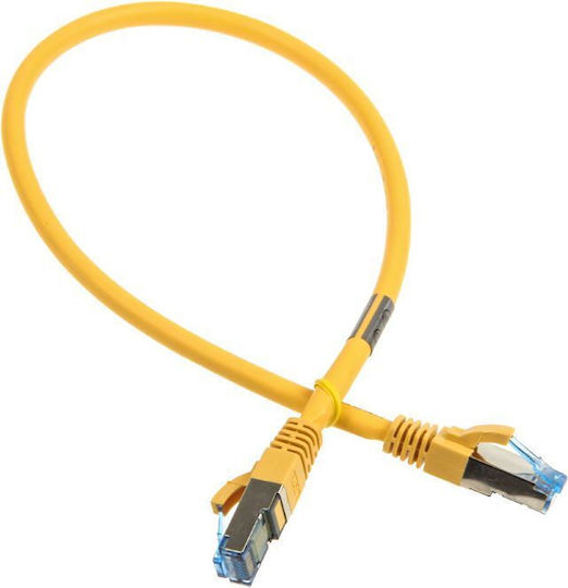 InLine S/FTP Cat.6a Gigabit Network Cable Ethernet 0.5m Yellow