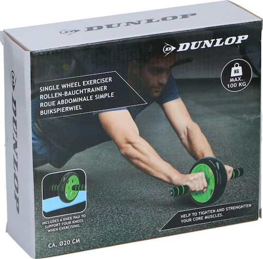 Dunlop 17524 17524 Ρόδα Κοιλιακών Πράσινη με Αντιολισθητικές Λαβές και Στρωματάκι για τα Γόνατα