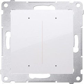Kontakt-Simon Simon 54 Go Recessed Wall Switch Wi-Fi Lighting One-Way without Frame White