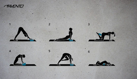 Avento Yoga Blocks Μπλε 2τμχ