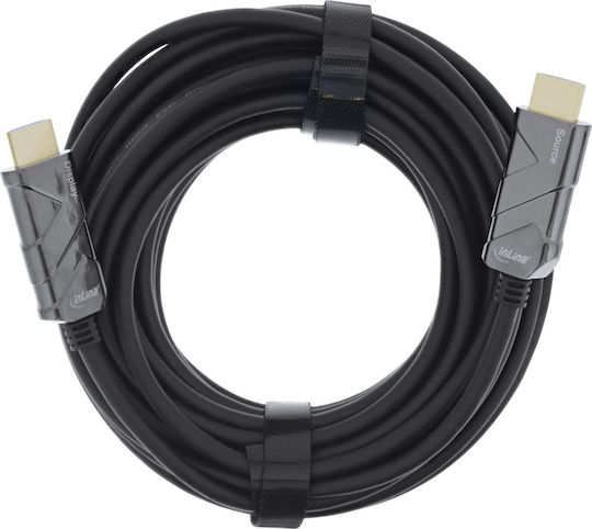 InLine HDMI 2.1 Ultra High Speed 48Gbps 4K 120Hz HDR VRR Cable HDMI Male - HDMI Male 40m Black