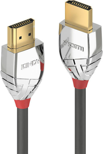 Lindy Cromo Line HDMI 2.0 Premium High Speed 4K 60Hz HDR Cable HDMI Male - HDMI Male 10m Gray