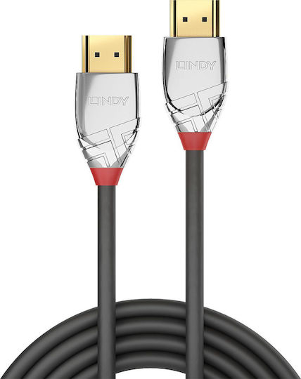 Lindy Cromo Line HDMI 2.0 Premium High Speed 4K 60Hz HDR Cable HDMI Male - HDMI Male 10m Gray