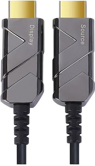 PremiumCord HDMI 2.1 Ultra High Speed 48Gbps 4K 120Hz HDR VRR Cable HDMI male - HDMI male 5m Γκρι