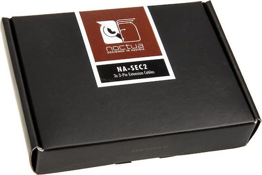 Noctua Extension Cord Housing Na Sec2 3 Pin 3-Pin Fan - 3-Pin Fan Cable 0.3m Black (NA-SEC2)