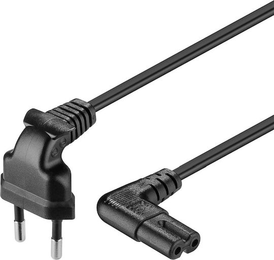 Goobay Euro - IEC C7 Cable 0.5m Μαύρο 56588