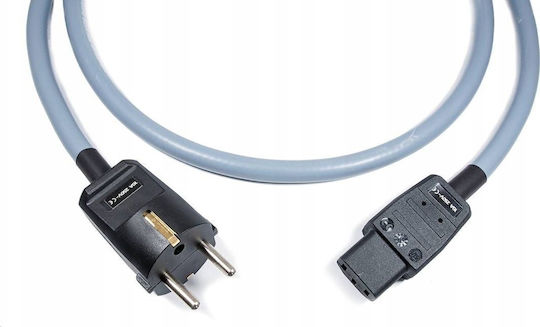 Melodika Mdp15g Power Cable Grounding Network 3x2.5mm2 Schuko IEC C13 Gunmetal Length 1.5m